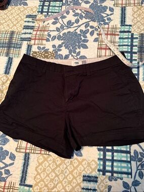 Women's Black Chino Shorts